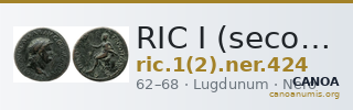 RIC I (second edition) Nero 424 — CANOA