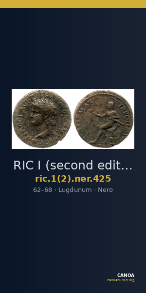 RIC I (second edition) Nero 425 — CANOA