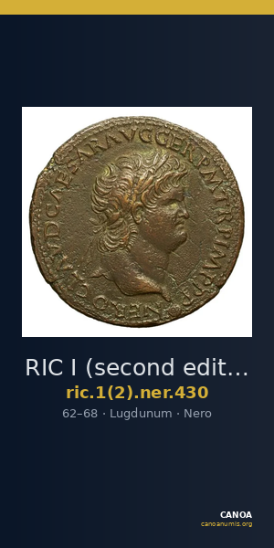 RIC I (second edition) Nero 430 — CANOA