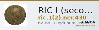 RIC I (second edition) Nero 430 — CANOA