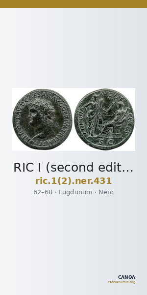 RIC I (second edition) Nero 431 — CANOA