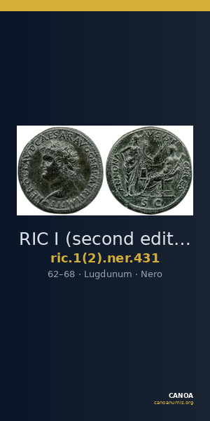 RIC I (second edition) Nero 431 — CANOA