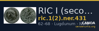 RIC I (second edition) Nero 431 — CANOA
