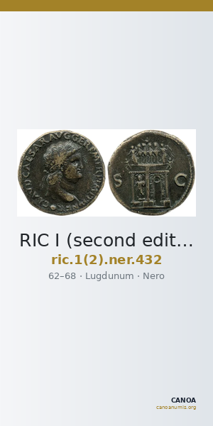 RIC I (second edition) Nero 432 — CANOA