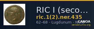 RIC I (second edition) Nero 435 — CANOA