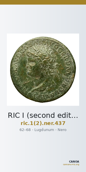 RIC I (second edition) Nero 437 — CANOA