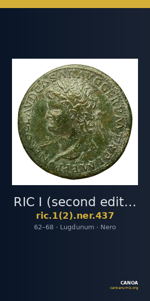 RIC I (second edition) Nero 437 — CANOA