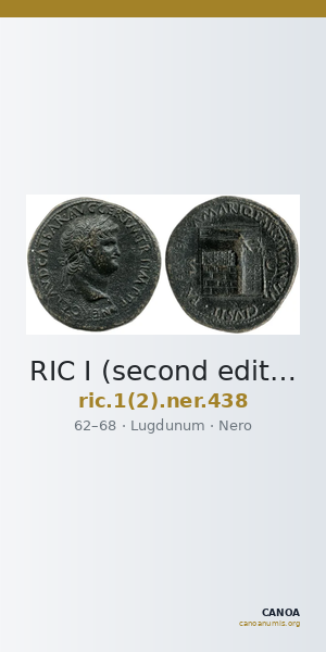 RIC I (second edition) Nero 438 — CANOA