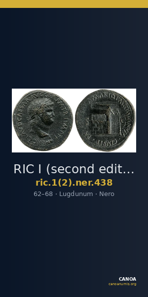 RIC I (second edition) Nero 438 — CANOA
