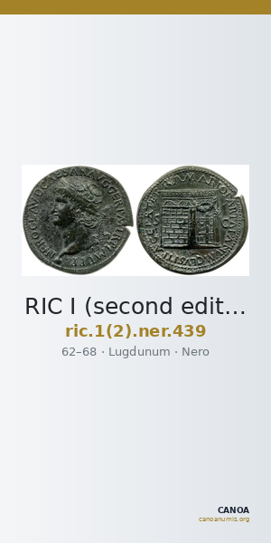 RIC I (second edition) Nero 439 — CANOA
