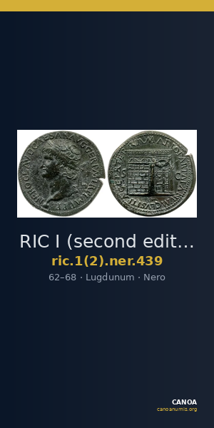 RIC I (second edition) Nero 439 — CANOA