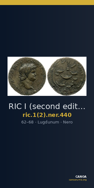 RIC I (second edition) Nero 440 — CANOA