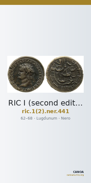RIC I (second edition) Nero 441 — CANOA