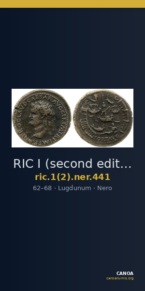 RIC I (second edition) Nero 441 — CANOA