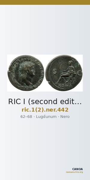 RIC I (second edition) Nero 442 — CANOA