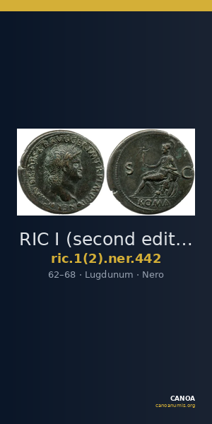 RIC I (second edition) Nero 442 — CANOA