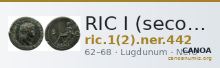 RIC I (second edition) Nero 442 — CANOA