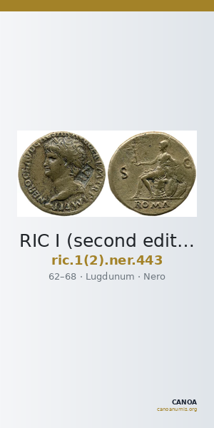 RIC I (second edition) Nero 443 — CANOA