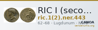 RIC I (second edition) Nero 443 — CANOA