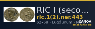 RIC I (second edition) Nero 443 — CANOA
