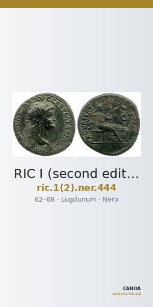 RIC I (second edition) Nero 444 — CANOA