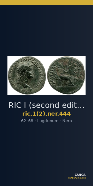 RIC I (second edition) Nero 444 — CANOA