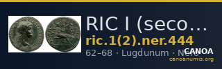 RIC I (second edition) Nero 444 — CANOA