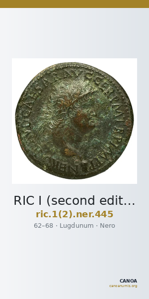 RIC I (second edition) Nero 445 — CANOA