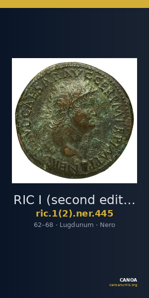RIC I (second edition) Nero 445 — CANOA
