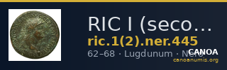 RIC I (second edition) Nero 445 — CANOA