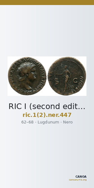 RIC I (second edition) Nero 447 — CANOA