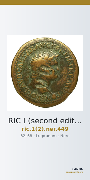 RIC I (second edition) Nero 449 — CANOA