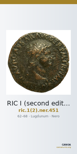 RIC I (second edition) Nero 451 — CANOA