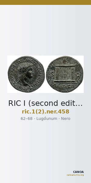 RIC I (second edition) Nero 458 — CANOA