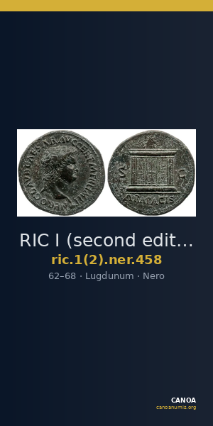 RIC I (second edition) Nero 458 — CANOA
