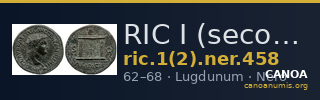 RIC I (second edition) Nero 458 — CANOA