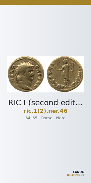 RIC I (second edition) Nero 46 — CANOA