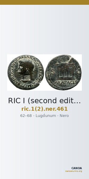 RIC I (second edition) Nero 461 — CANOA