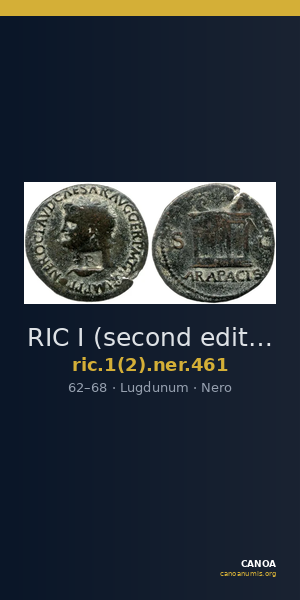 RIC I (second edition) Nero 461 — CANOA