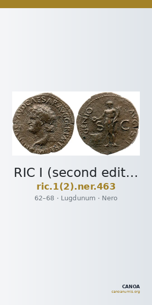 RIC I (second edition) Nero 463 — CANOA