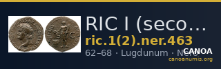 RIC I (second edition) Nero 463 — CANOA
