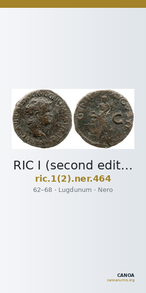 RIC I (second edition) Nero 464 — CANOA