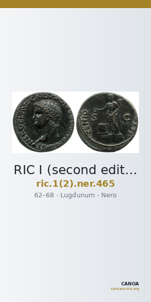 RIC I (second edition) Nero 465 — CANOA
