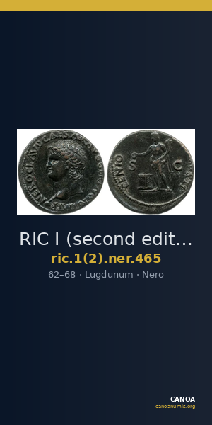 RIC I (second edition) Nero 465 — CANOA