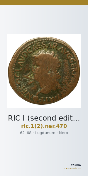 RIC I (second edition) Nero 470 — CANOA