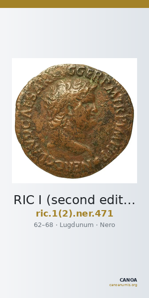RIC I (second edition) Nero 471 — CANOA