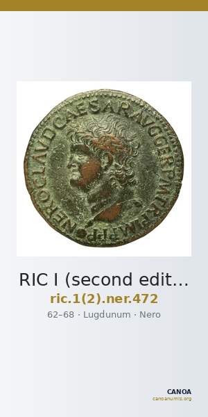 RIC I (second edition) Nero 472 — CANOA