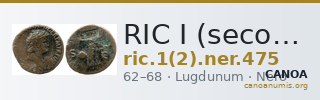RIC I (second edition) Nero 475 — CANOA