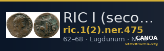 RIC I (second edition) Nero 475 — CANOA