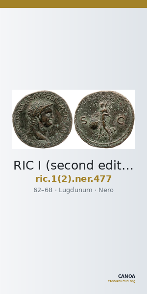 RIC I (second edition) Nero 477 — CANOA
